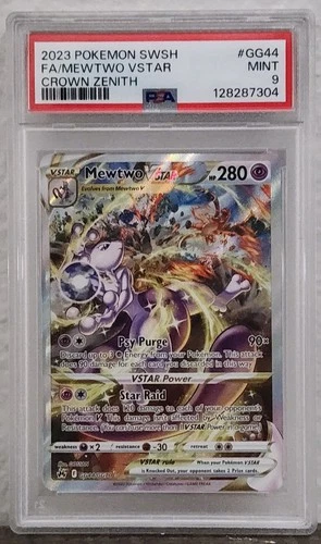 New ListingPokemon SWSH Mewtwo VSTAR Crown Zenith  Galarian Gallery GG44/GG70 PSA 9