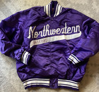 RARE Authentic TEAM ISSUED Satin Baseball Jacket - NORTHWESTERN UNIVERSITY (44L) — photo 1