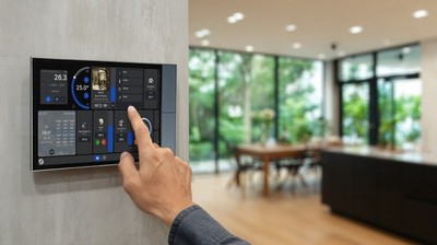 Shelly Wall Display XL - Großes Wand-Touchpanel, Silber