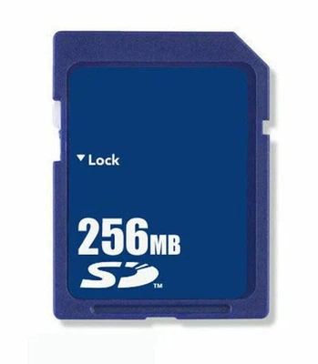 Tarjeta de memoria SD de 256 MB estándar Secure Digital genérica nueva M/funda