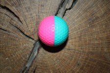 VINTAGE TEAL AND PINK PING GOLF BALL GRAND WAIKAPEE