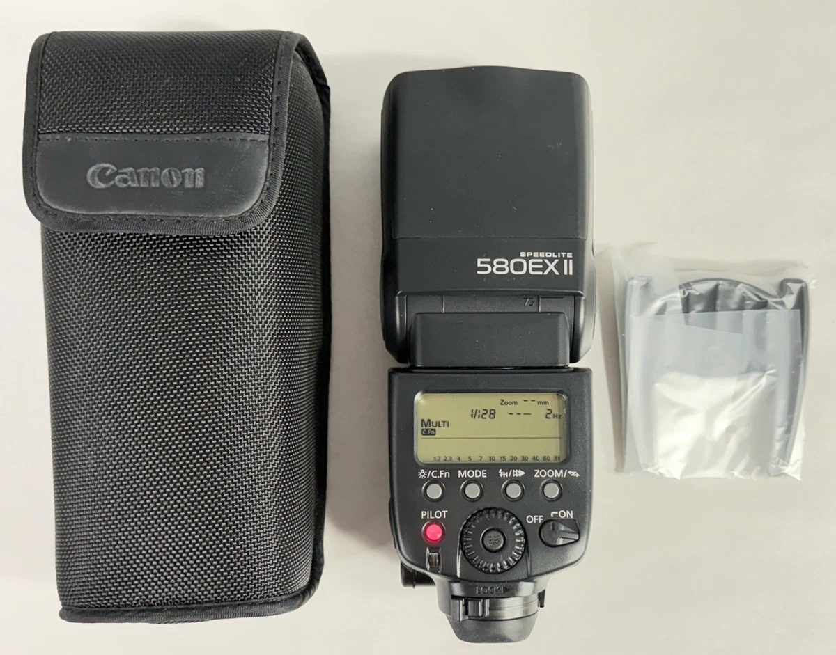 Flash Canon Speedlite 580EX II – Pour Canon, Avec Réflecteur Et Support Pied