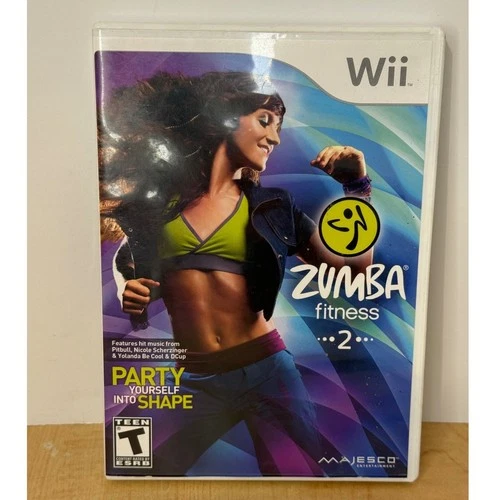 Zumba Fitness 2 Nintendo Wii Game Complete CIB Dance Workout Majesco