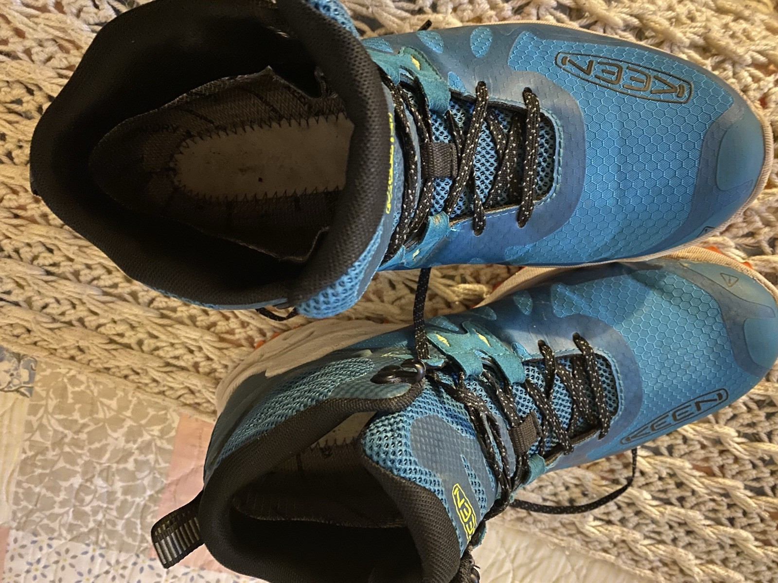 Scarpe da uomo Keen Zionic Mid taglia 10 blu fiordo impermeabili scarpe da trekking