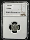 1948-S  10C FB Roosevelt Dime NGC MS66FT     8699812-003