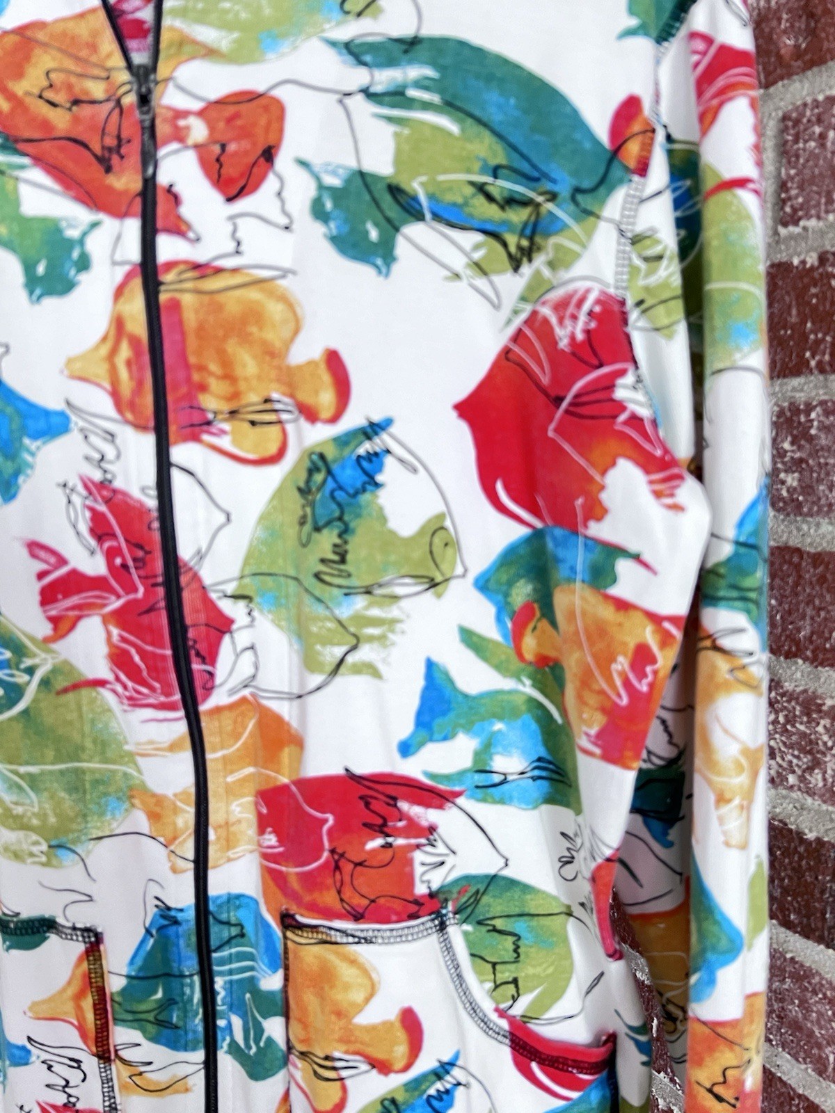 Chicos Jacket Abstract Lightweight Multicolour Co… - image 3