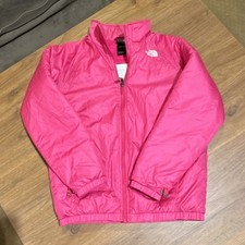 The North Face Girls Pink Basic Jacket L 14/16 Full Zip Insulated Pockets