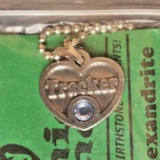 VINTAGE MY BEANIE'S BIRTHDAY Pendant w Birthstone: Tracker June Alexandrite