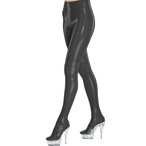 PVC Bright Legs Sexy PU High Waist Slim Fit Pants Women's Tights No shoes - Bild 33 von 45