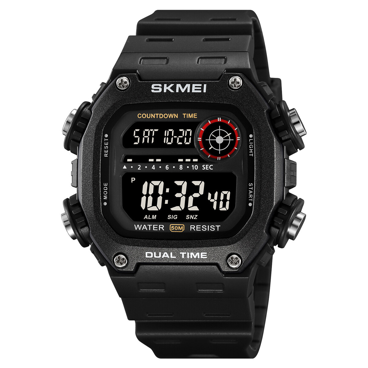 SKMEI Boy's Men's Watch Water Resistant Backlight Alarm LED Digital  Stopwatch