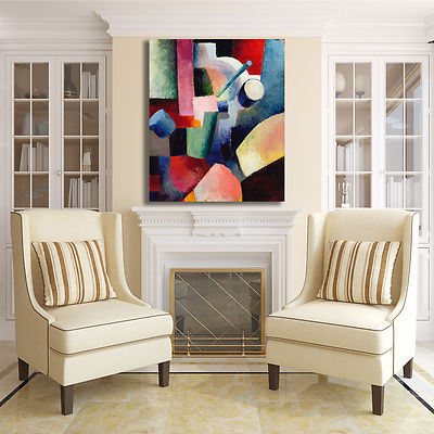 Tableau Sur Toile Design Macke - Stampa Su Tela - Made In Italy - Neuf
