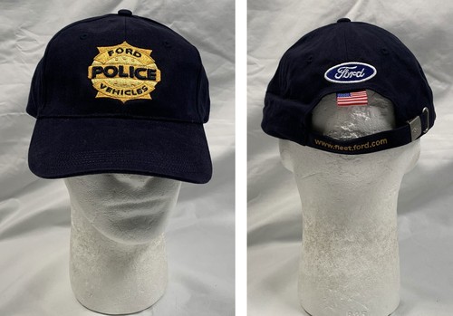 Neu Ford Polizei Fahrzeuge Baseballmütze blau bestickt Baumwolle
