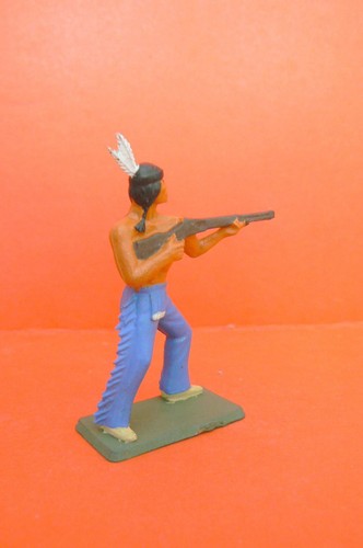 STARLUX MARQUE MICHEL SOOUS LE SOCLE / WESTERN BEL INDIEN AU COMBAT - Picture 3 of 9