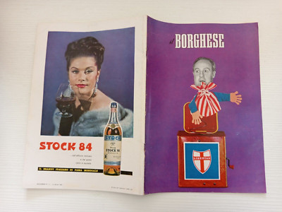 ca47,Zeitschrift ''Der Bourgeois''Satire,Saragat Federpuppe,1963
