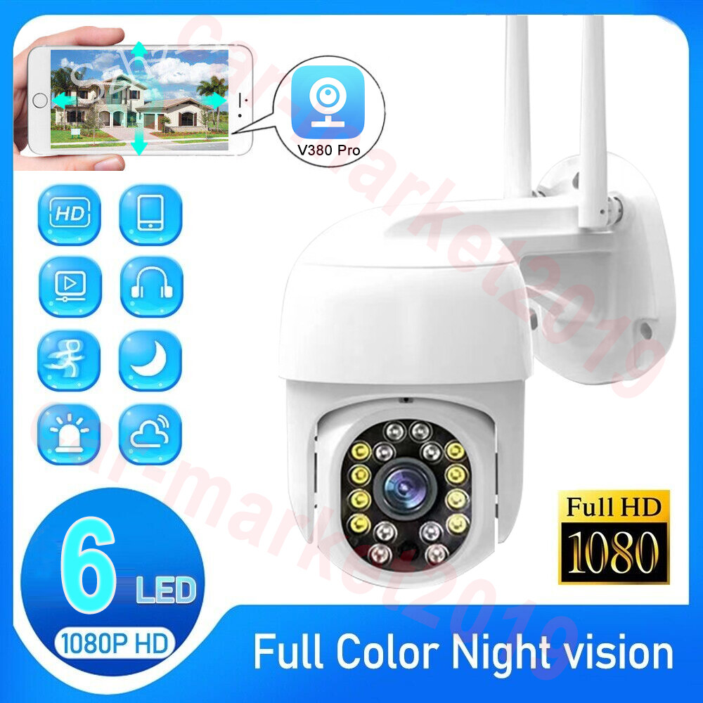 360 Cam 1080P WIFI IP Wireless Camera Outdoor CCTV HD PTZ Smart Home Security IR