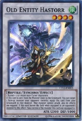 Yugioh - Old Entity Hastorr - Limited Edition Super Rare - Free Holographic Card