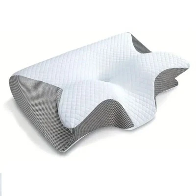 Oreiller Ergonomique en mousse à mémoire de forme, Soutien des Cervicales. - Photo 1/4