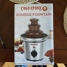Cold Stone Stainless 3 Tier Chocolate Fondue Fountain Machine New In Box