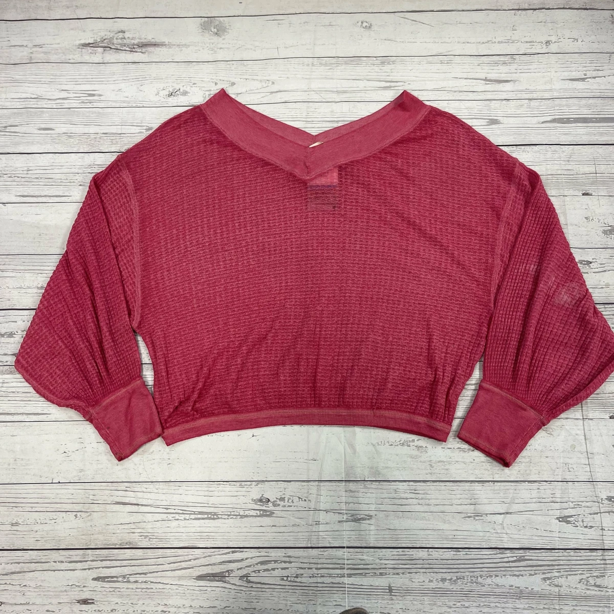 Free people southside thermal pullover best sale top