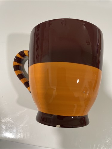 STARBUCKS Orange Cyclops Halloween One Eye Monster Coffee Mug XL 21oz Cup 2006 - Picture 2 of 9
