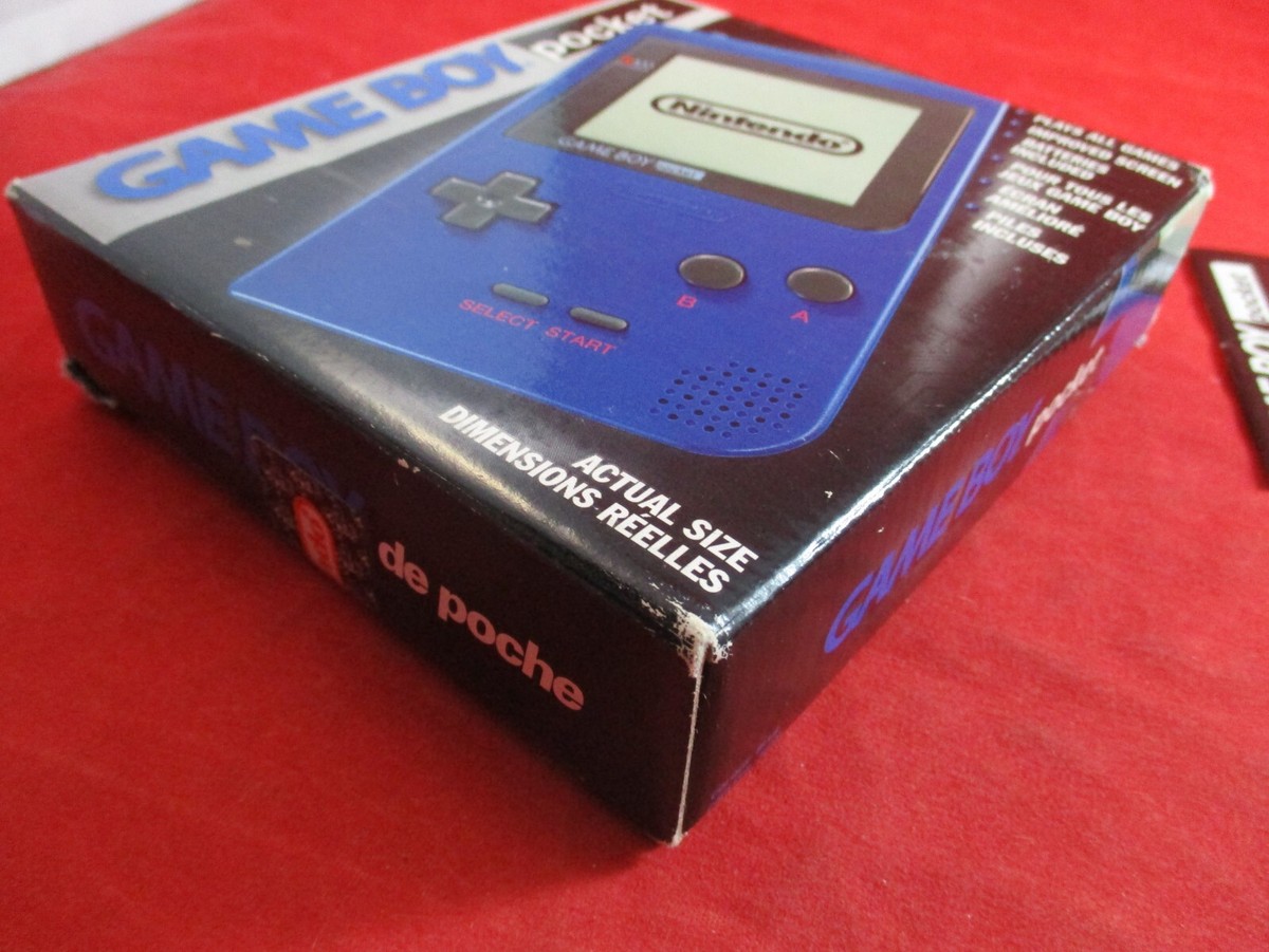Nintendo Game Boy Pocket Blue Handheld System Console COMPLETE w Nintendo Game Boy Pocket Blue Handheld System Console COMPLETE w