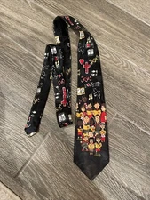 Steven Harris Jesus Loves Me Neck Tie Black Religious