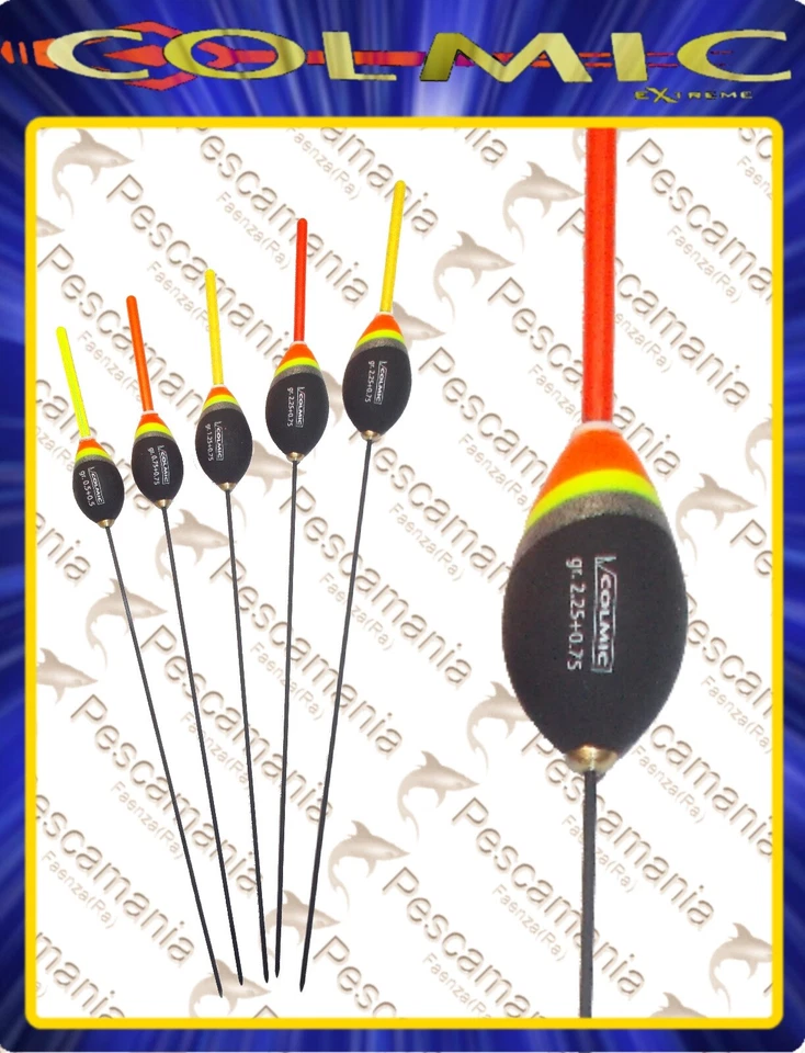 Galleggiante colmic "NIZZA PIOMBATO" 1,0-5,0gr. portastalight filo interno