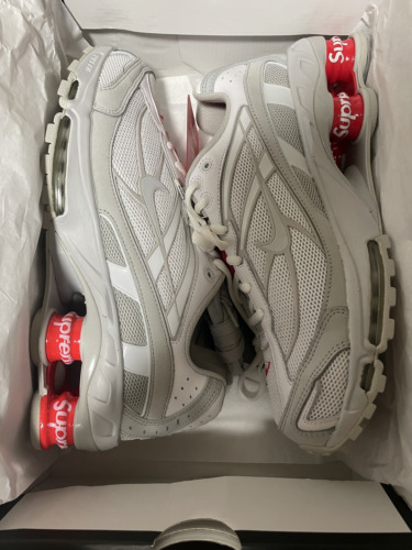 Supreme  Nike Shox Ride 2 White Grey Fog-Flat Platinum DN1615-100 US 8.5 - Picture 1 of 6