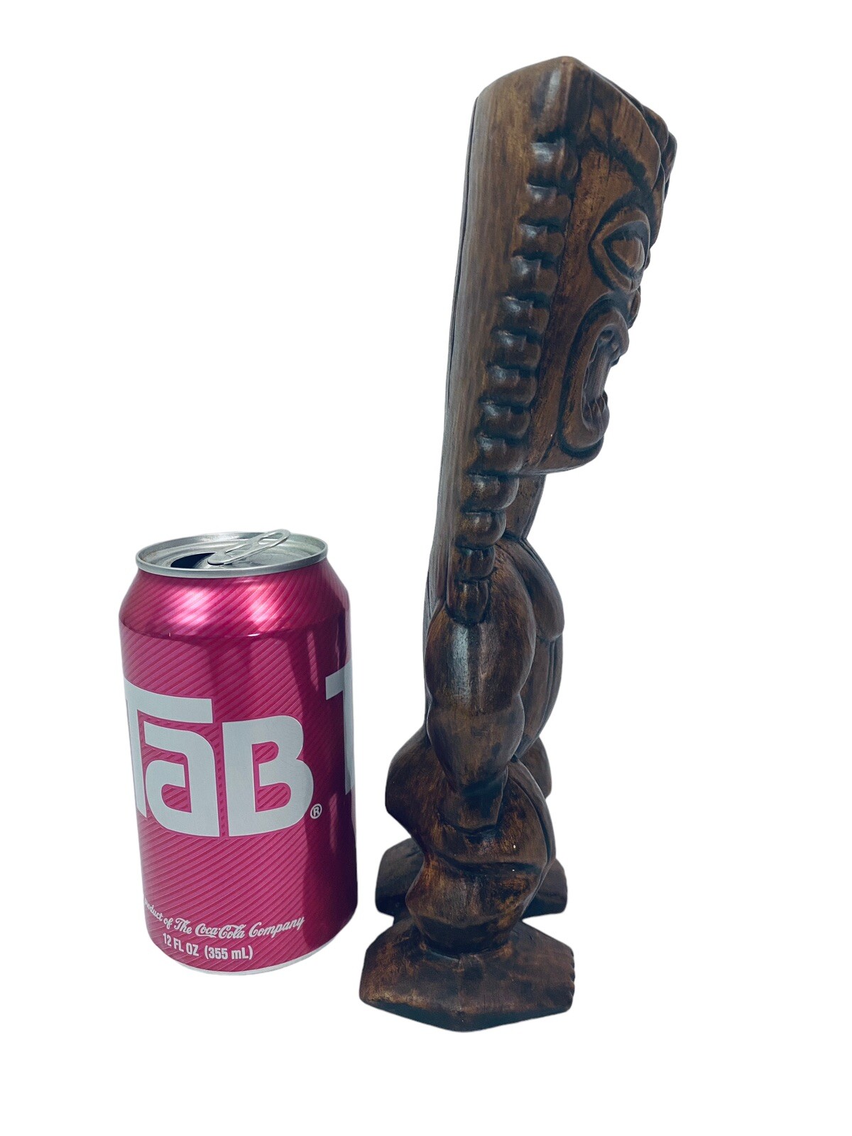 Vintage 1968 Treasure Craft Hawaii Hawaiian Ceramic Tiki God Sculpture 9.5"