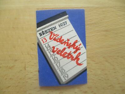 (3732) Reklamemarke - Vedensky Veletrh 1927