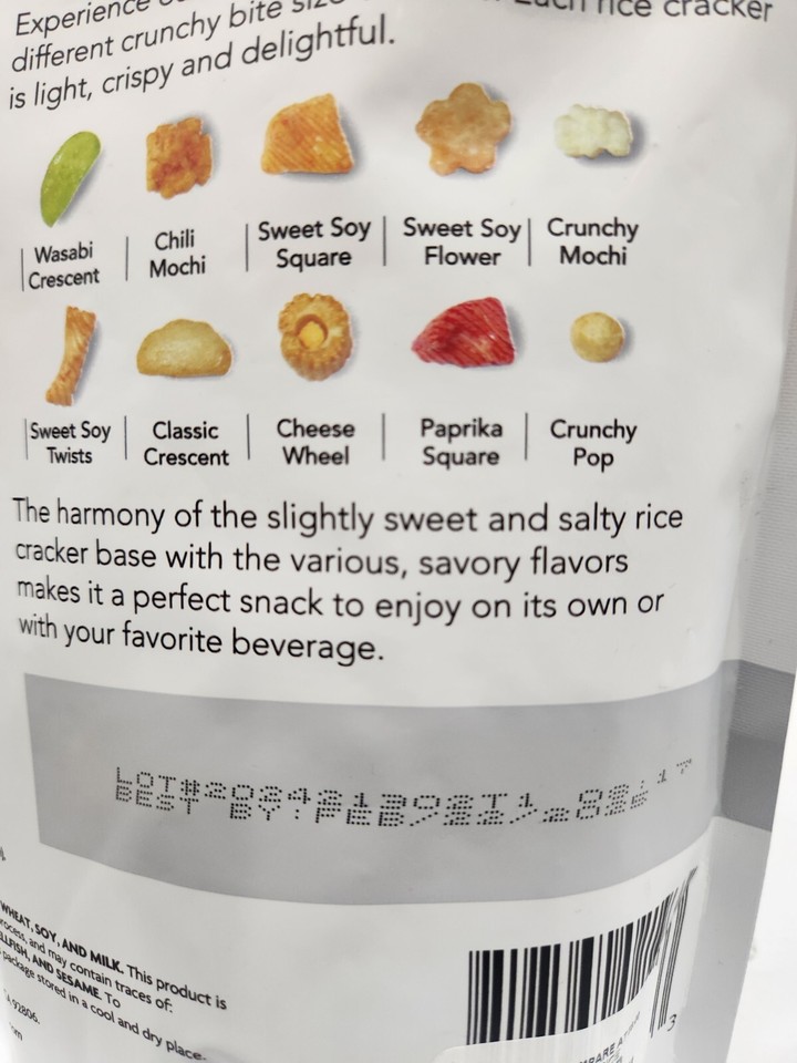 2 PACK KUNIN Rigato Mix Premium Asian Rice Cracker Mix Made w/Thai Rice