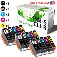 15PK PGI5 CLI8 Ink Cartridge PGI-5 CLI-8 for PIXMA iP4200 PIXMA iP5200 Printer