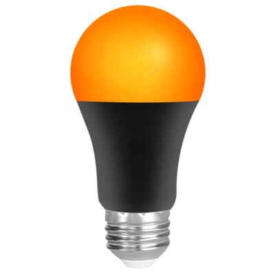 8W Amber Yellow Light Bulb 1800K, Mood Soothing Light A19 Light Bulb, 1 Pack