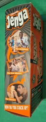 Classic Jenga - Wooden Tower Stacking Game - Hasbro 2012 Version A2120 