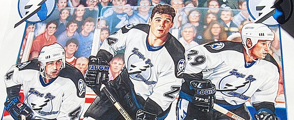 Lithograph TAMPA BAY LIGHTING Memorabilia 1996 Litho: Hamrlik,Weimer.Selivanov - Image 2 of 4