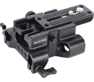 NICEYRIG All-in-one ARRI Standard Dual-Hole Quaick Base Plate with 15mm