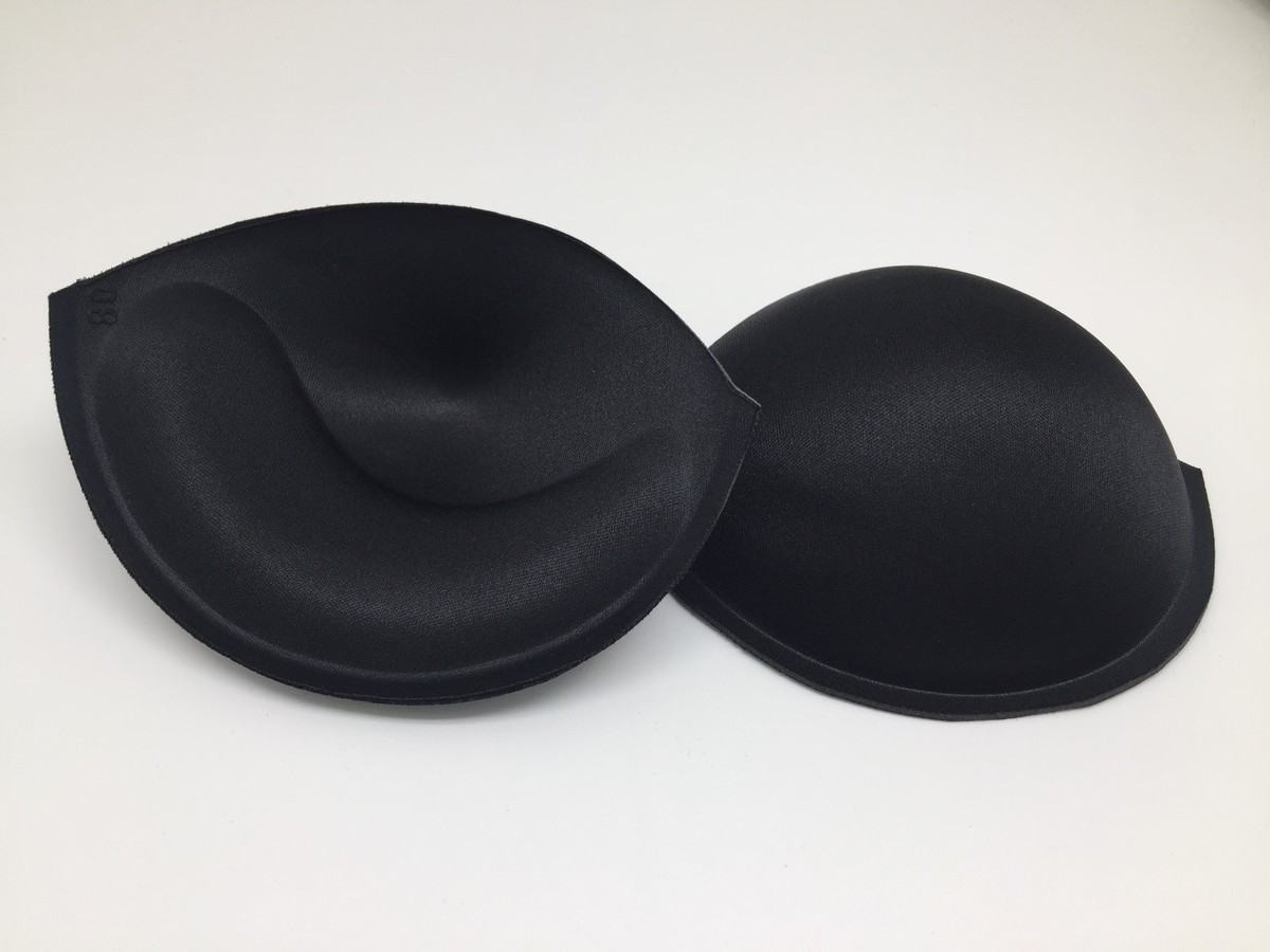 sew in bra cups for backless dresses Push Up Molded Bra Cups, Almond Shaped with Seam, Inserts or Sewn In for Lingerie, Dance Costumes, Dresses or Swimwear- Sizes S, M, L, XL XLarge-40 /