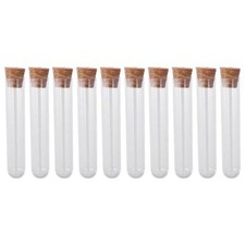 Storage Plastic Test Tubes with Cork Stoppers  High-quality