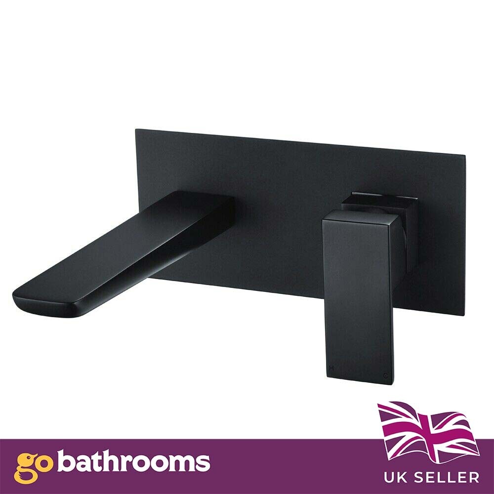 Black Wall Mounted Bath Tap Modern Black Bath Tap With Single Lever