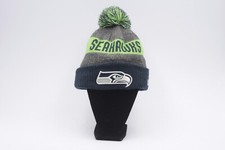Seattle Seahawks NFL Youth size winter hat beanie logo Fleece Lined