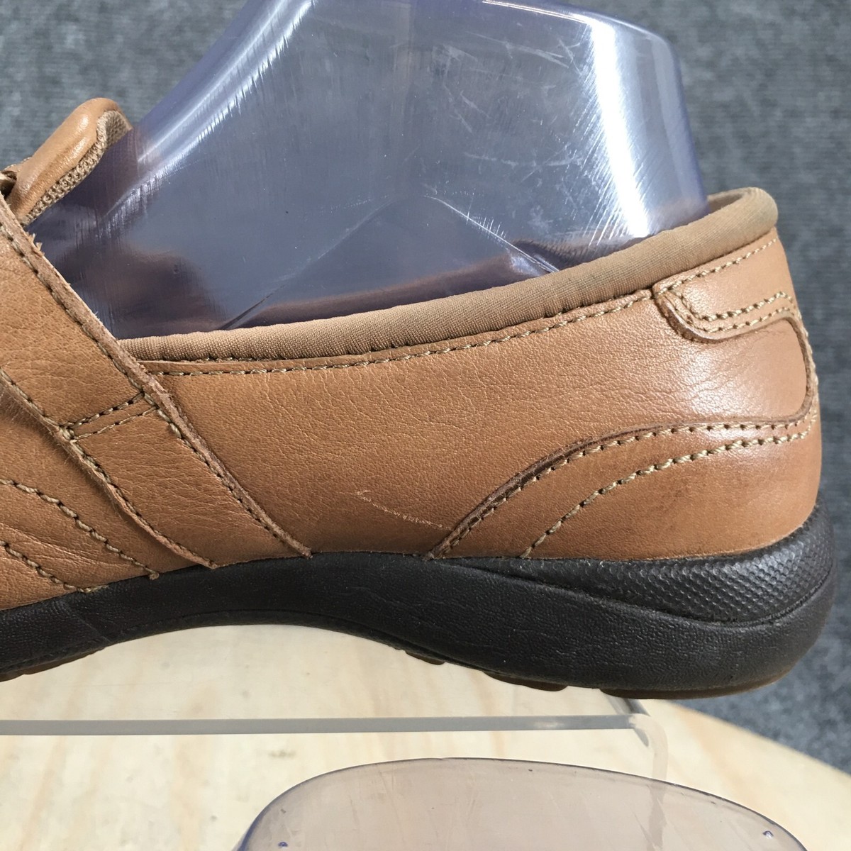 Hush Puppies Shoes Womens 8 M Slip On Brown Leather Buckle Strap