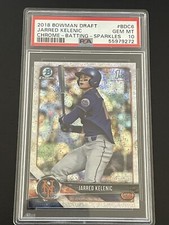 2018 Bowman Draft Chrome 1st Jarred Kelenic BDC6 SPARKLES Refractor PSA 10 Gem
