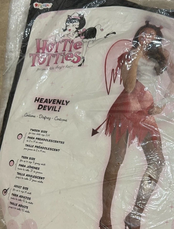 Disfraz Hottie Totties Diablo Celestial Mujer hasta 14 NUEVO Paquete al por menor Disfraz Foto 2 de 3