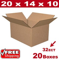 20 - 20x14x10 Cardboard Boxes Mailing Packing Shipping Box Corrugated Carton