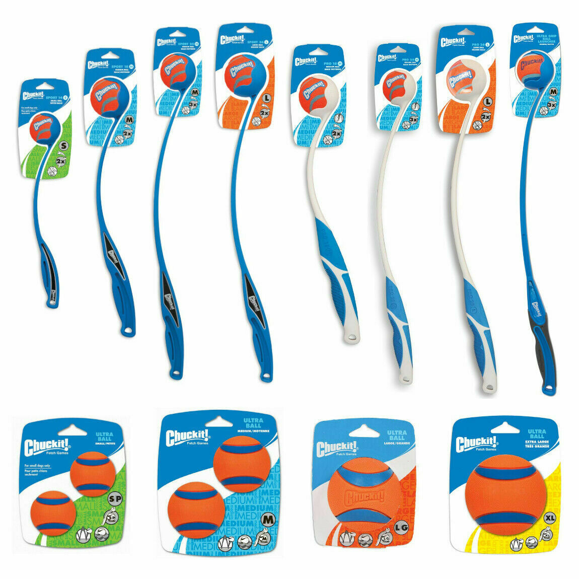 Chuckit Ball Launchers Throwers Dog Puppy Toys Chase Fetch Game Chuck It!