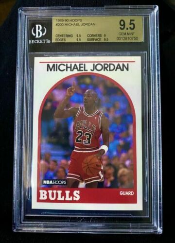 Lot Detail - 1989/90 Hoops #200 Michael Jordan Signed Card – BGS