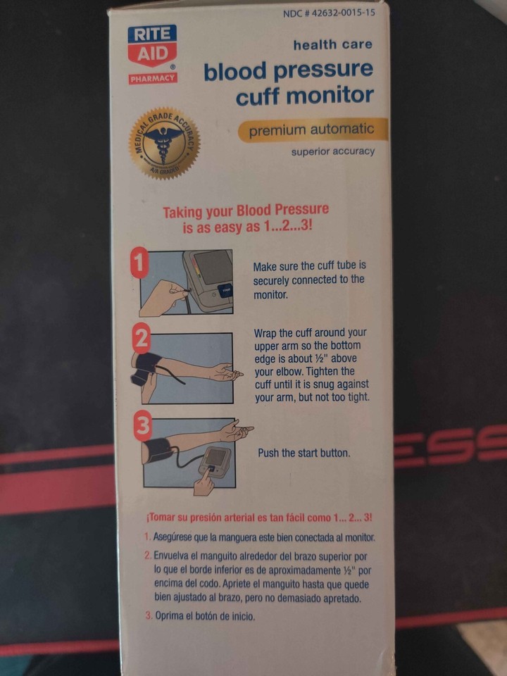 Rite Aid Premium Automatic Blood Pressure Cuff Monitor Superior