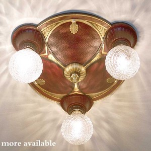 741 Vintage 20s 30s Ceiling Light Lamp Fixture Hall Bedroom 3