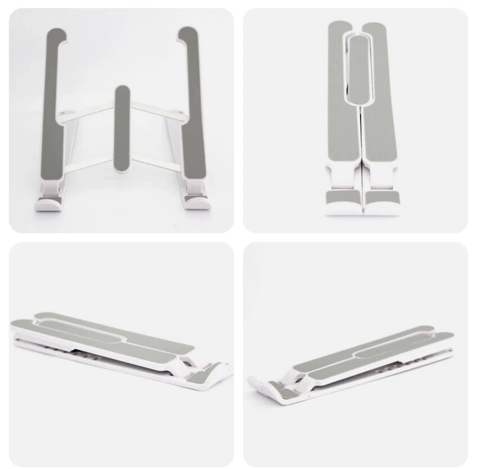 Adjustable Laptop Stand Portable Mesh 10-13in Desktop iPad Fold Office Holder - Image 4 of 4