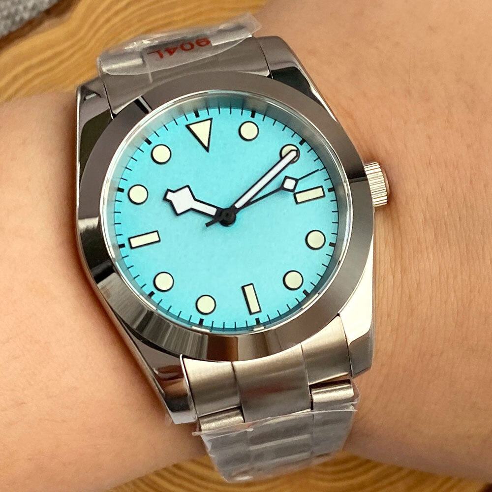 Tandorio 36mm/39mm blue dial  Sapphire Glass  Polished NH35 Auto  Men's Watch